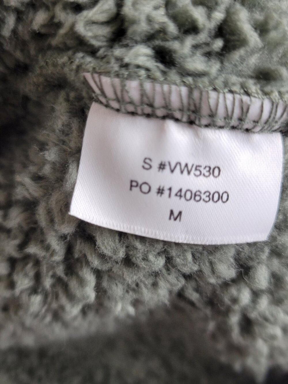 VUORI Green Full Zip Sherpa High Pile Fleece Jacket - Medium - Picture 7 of 10
